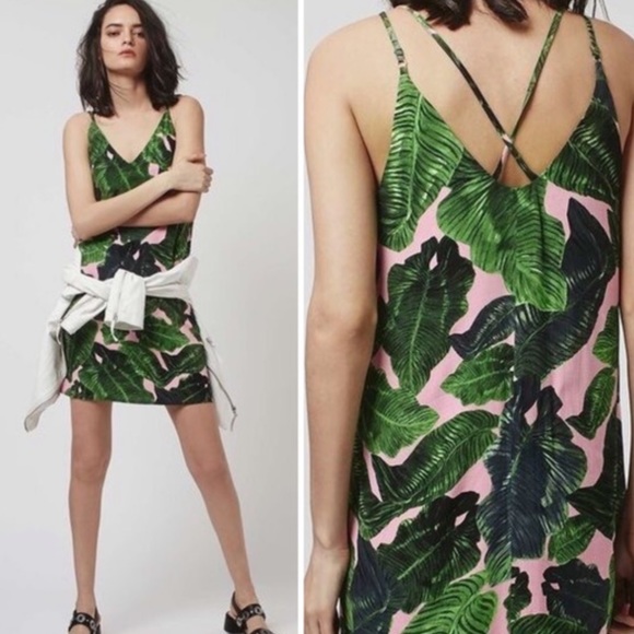 topshop tropical dress